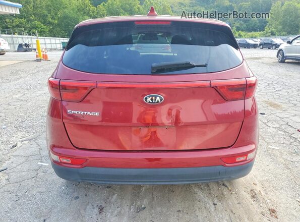KNDPMCAC2H7282366 2017 KIA SPORTAGE Red უკანა ხედი