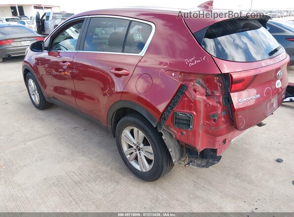 KNDPMCAC2K7502550 2019 KIA SPORTAGE Red Հետևի ձախ