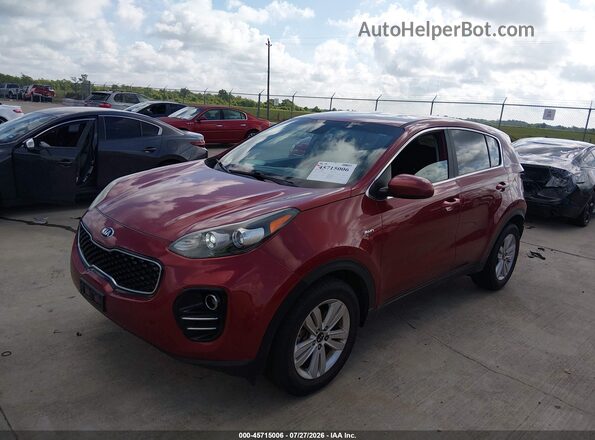 KNDPMCAC2K7502550 2019 KIA SPORTAGE Red Առջևի ձախ երեք քառորդ տեսարան