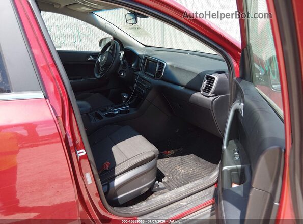 KNDPMCAC2K7581993 2019 KIA SPORTAGE Burgundy წინა სალონის ხედი