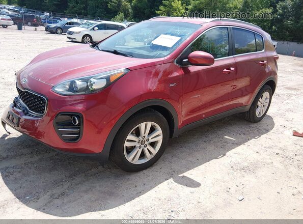 KNDPMCAC2K7581993 2019 KIA SPORTAGE Burgundy წინა მარცხენა ხედი სამი მეოთხედიდან