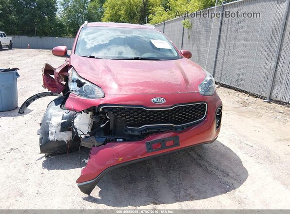 KNDPMCAC2K7581993 2019 KIA SPORTAGE Burgundy ხელსაწყოთა პანელის ხედი