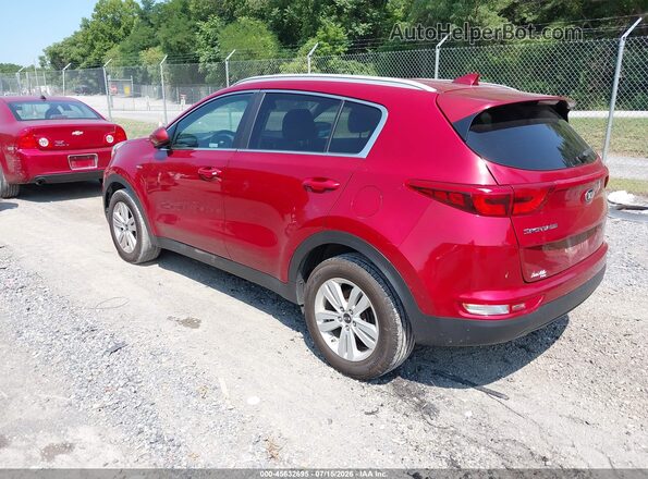 KNDPMCAC2K7606777 2019 KIA SPORTAGE Красный Задняя левая четверть