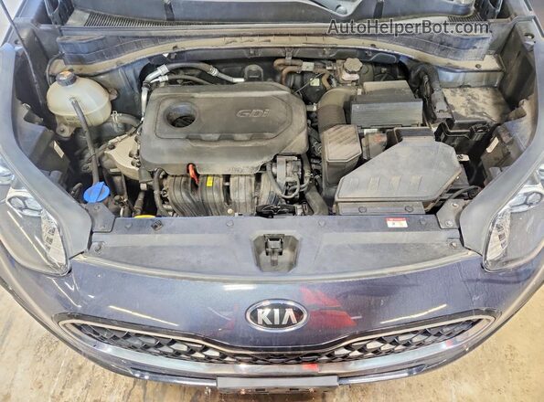 KNDPMCAC2L7731098 2020 KIA SPORTAGE Gray ძრავის განყოფილების ხედი