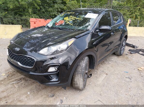KNDPMCAC2L7838121 2020 KIA SPORTAGE Black Առջևի ձախ երեք քառորդ տեսարան