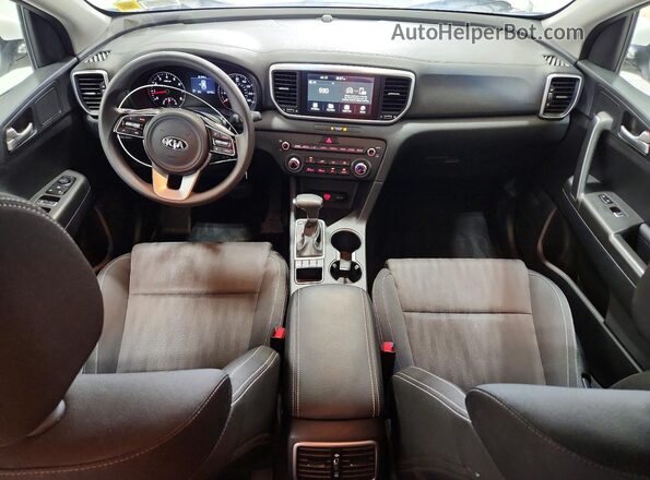 KNDPMCAC2M7848777 2021 KIA SPORTAGE White Առջևի վահանակի տեսք
