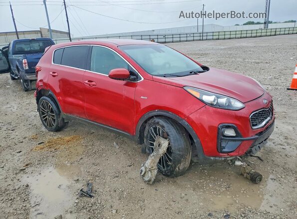 KNDPMCAC2M7921954 2021 KIA SPORTAGE Красный Передняя правая четверть