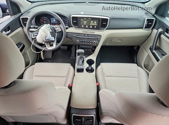 KNDPMCAC2N7024926 2022 KIA SPORTAGE Blue წინა პანელის ხედი