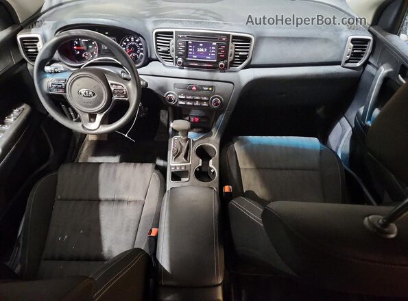 KNDPMCAC3H7120035 2017 KIA SPORTAGE Gray Առջևի վահանակի տեսք