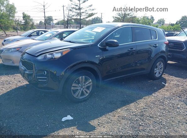 KNDPMCAC3H7170062 2017 KIA SPORTAGE Black Vista tres cuartos delantera izquierda