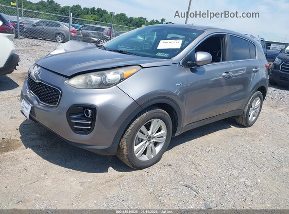 KNDPMCAC3H7235900 2017 KIA SPORTAGE Gray Vista tres cuartos delantera izquierda