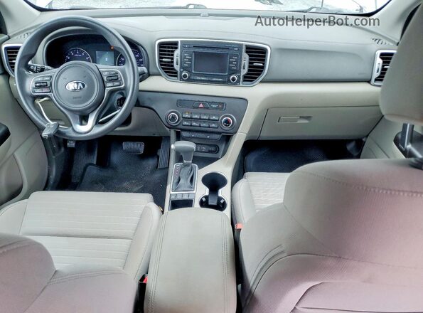 KNDPMCAC3H7239512 2017 KIA SPORTAGE Gray Առջևի վահանակի տեսք