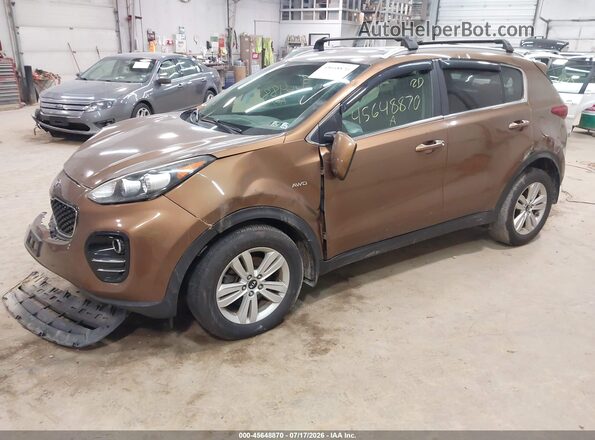 KNDPMCAC4H7035916 2017 KIA SPORTAGE Orange Передня ліва чверть