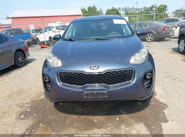 KNDPMCAC4H7242175 2017 KIA SPORTAGE Blue Вид щитка приладів