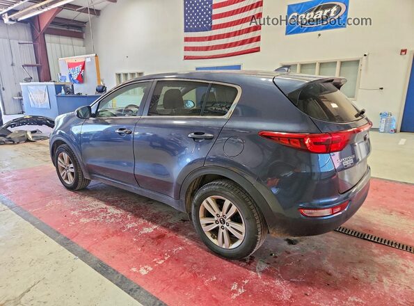 KNDPMCAC4J7308102 2018 KIA SPORTAGE Blue Rear left