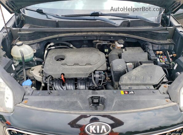 KNDPMCAC4J7309833 2018 KIA SPORTAGE Black Widok wnętrza z tyłu