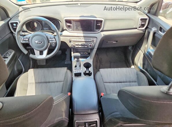 KNDPMCAC4L7757928 2020 KIA SPORTAGE Black წინა პანელის ხედი