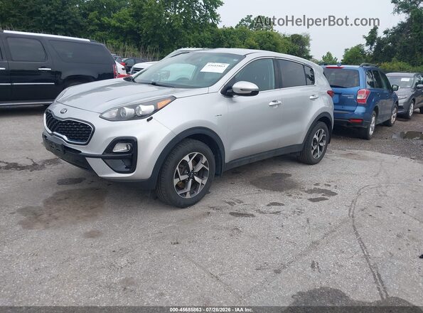KNDPMCAC4M7842754 2021 KIA SPORTAGE Silver Առջևի ձախ երեք քառորդ տեսարան