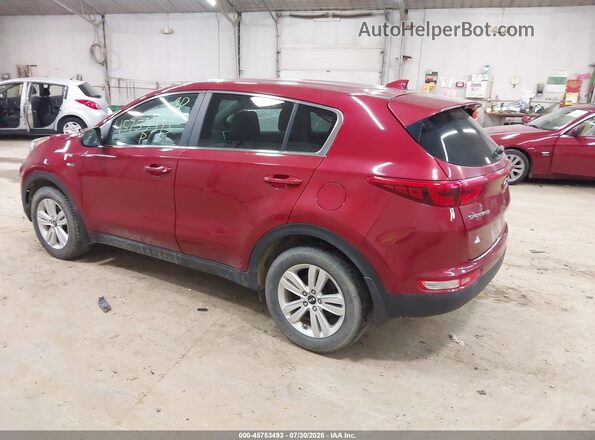 KNDPMCAC5H7118710 2017 KIA SPORTAGE Red Հետևի ձախ