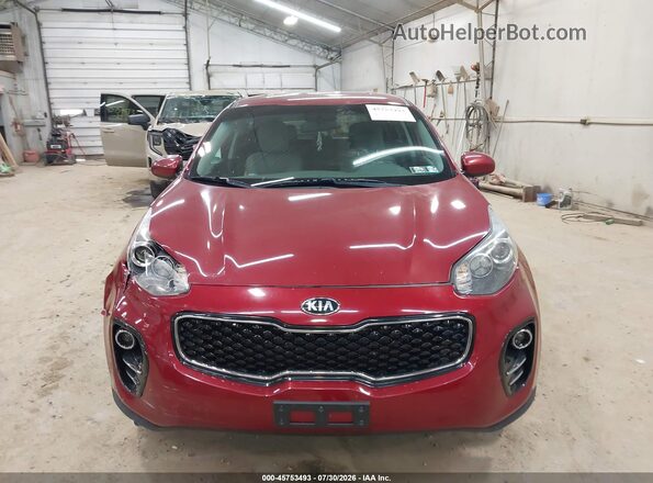 KNDPMCAC5H7118710 2017 KIA SPORTAGE Red Սարքավորումների վահանակի տեսք