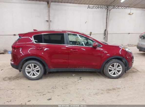 KNDPMCAC5H7118710 2017 KIA SPORTAGE Red Սալոնի հետևի տեսք