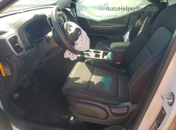 KNDPMCAC5K7532402 2019 KIA SPORTAGE White Widok wnętrza z przodu