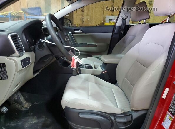 KNDPMCAC5L7749059 2020 KIA SPORTAGE Red წინა სალონის ხედი