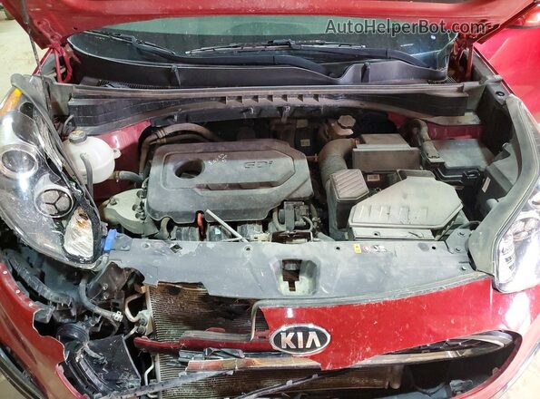 KNDPMCAC5L7749059 2020 KIA SPORTAGE Red ძრავის განყოფილების ხედი