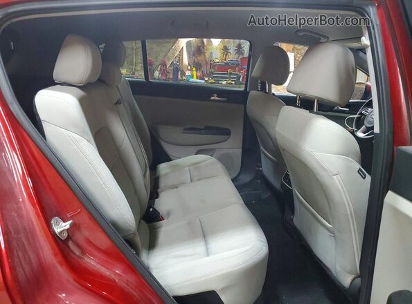 KNDPMCAC5L7749059 2020 KIA SPORTAGE Red უკანა სალონის ხედი