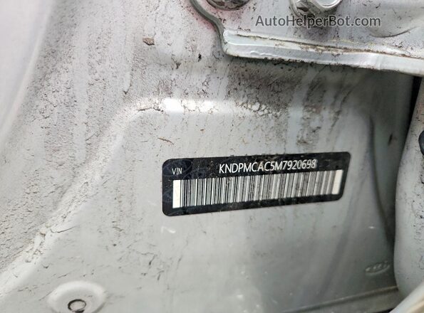 KNDPMCAC5M7920698 2021 KIA SPORTAGE Silver Widok naklejki z numerem VIN