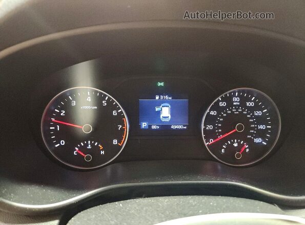 KNDPMCAC5M7937372 2021 KIA SPORTAGE Red Սարքավորումների վահանակի տեսք