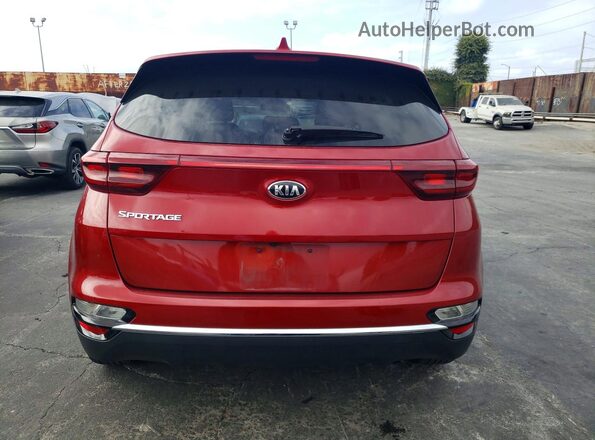 KNDPMCAC5N7949751 2022 KIA SPORTAGE Red Widok z tyłu