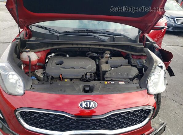 KNDPMCAC5N7949751 2022 KIA SPORTAGE Red Widok wnętrza z tyłu