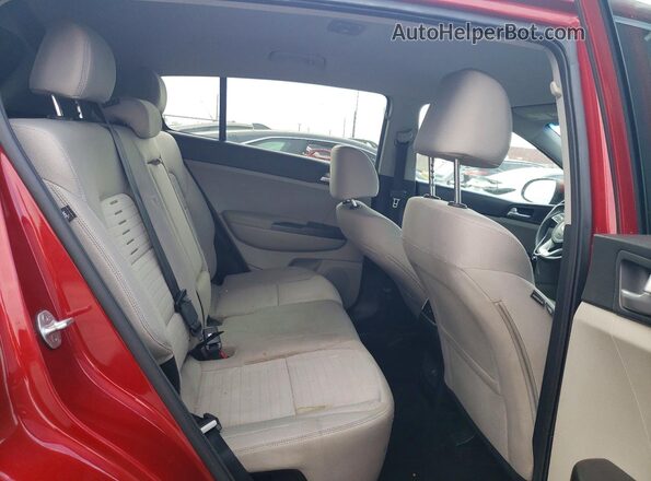 KNDPMCAC5N7949751 2022 KIA SPORTAGE Red Widok tylnych siedzeń