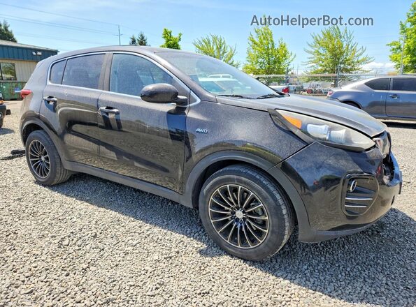 KNDPMCAC6H7112236 2017 KIA SPORTAGE Черный Передняя правая четверть