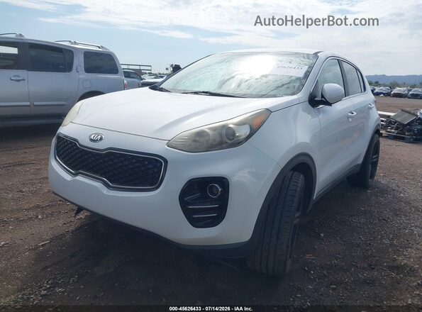 KNDPMCAC6H7235955 2017 KIA SPORTAGE White Vista tres cuartos delantera izquierda
