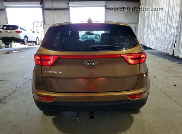 KNDPMCAC6J7391922 2018 KIA SPORTAGE Brown Հետևի տեսք