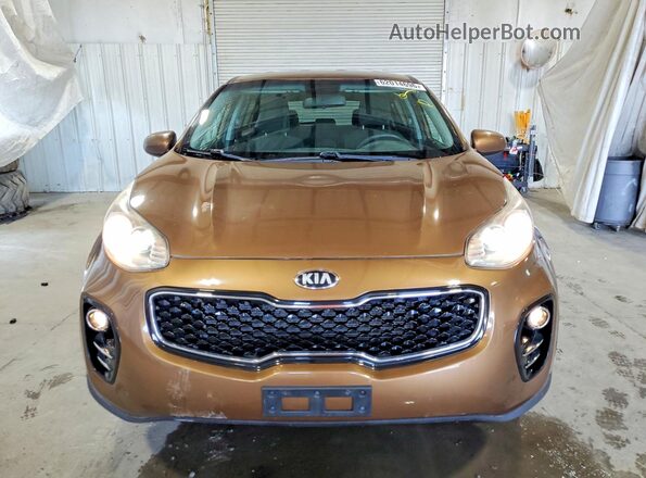 KNDPMCAC6J7391922 2018 KIA SPORTAGE Brown Դիմացի տեսք