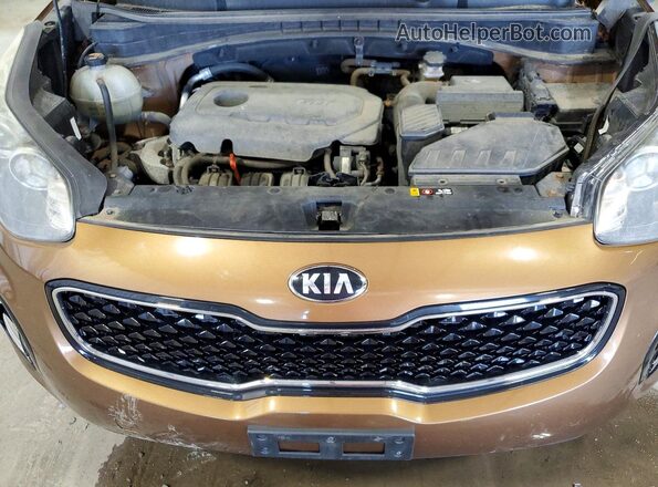 KNDPMCAC6J7391922 2018 KIA SPORTAGE Brown Շարժիչի բաժամունքի տեսք
