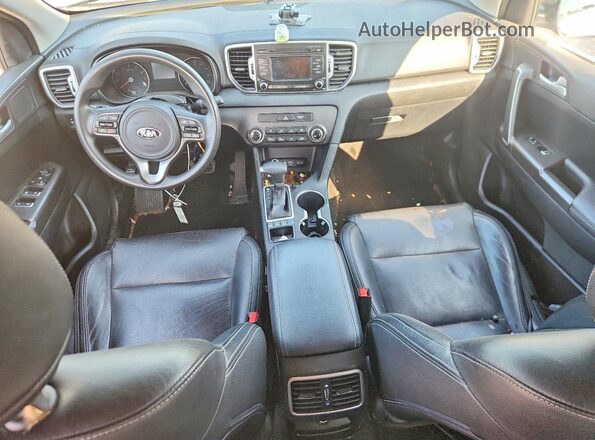 KNDPMCAC6J7448099 2018 KIA SPORTAGE Gray Առջևի վահանակի տեսք