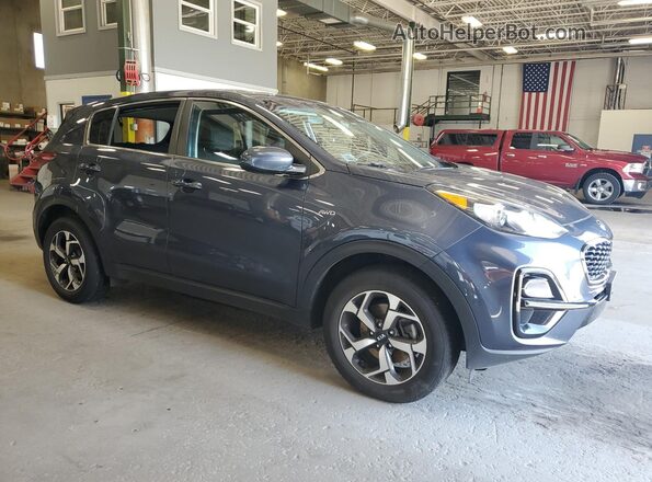 KNDPMCAC6L7840258 2020 KIA SPORTAGE Blue Przód prawy