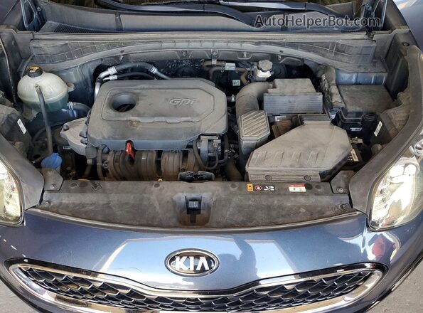KNDPMCAC6L7840258 2020 KIA SPORTAGE Blue Widok komory silnika