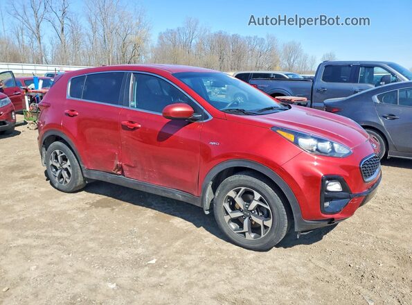 KNDPMCAC6M7942709 2021 KIA SPORTAGE Red Przód prawy