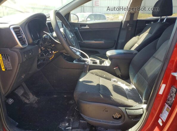 KNDPMCAC6M7942709 2021 KIA SPORTAGE Red Widok wnętrza z przodu