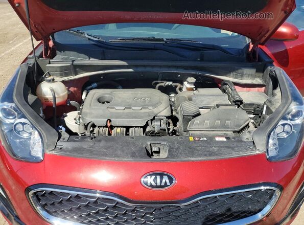 KNDPMCAC6M7942709 2021 KIA SPORTAGE Red Widok komory silnika