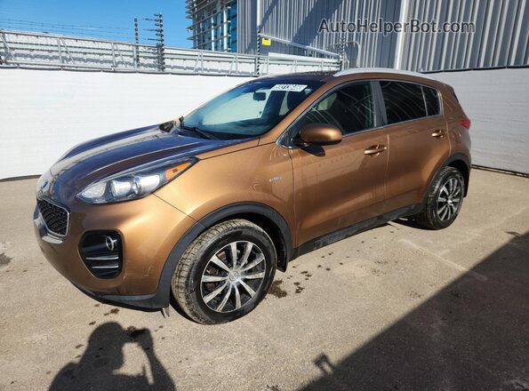 KNDPMCAC7H7088366 2017 KIA SPORTAGE Желто-коричневый Панорамный вид салона 360°