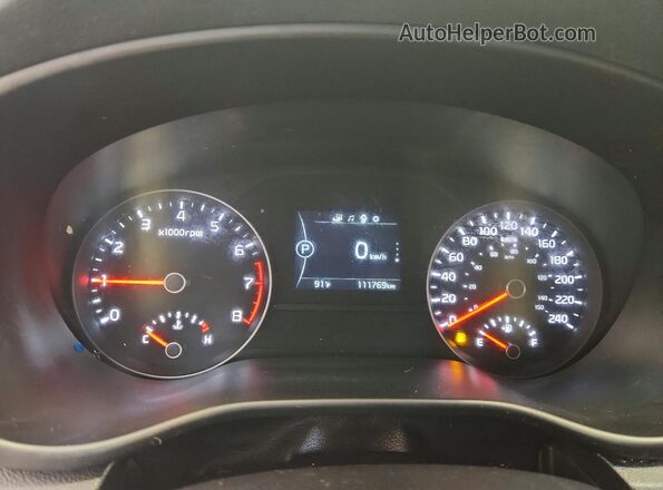 KNDPMCAC7H7088366 2017 KIA SPORTAGE Желто-коричневый Вид щитка приборов