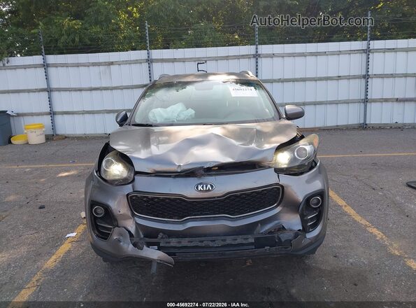 KNDPMCAC7J7407044 2018 KIA SPORTAGE Gray Widok zestawu wskaźników