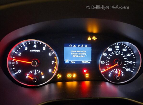 KNDPMCAC7M7910576 2021 KIA SPORTAGE Красный Вид щитка приборов