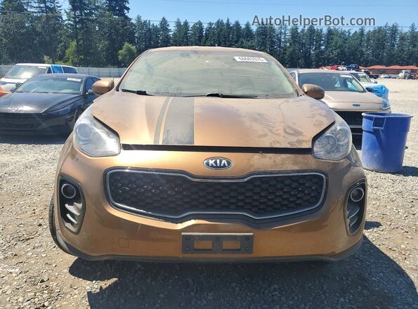 KNDPMCAC8H7130124 2017 KIA SPORTAGE Brown Vista frontal